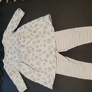Carter's Sweatshirt Dress with Stripe Leggings Size 6M